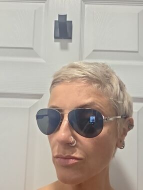 OVVO Aviator Sunglasses - Blue Lens Women’s Sunglasses